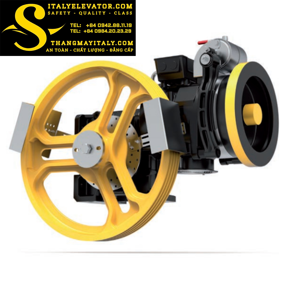 ĐỘNG CƠ MÁY KÉO THANG MÁY SICOR MK-SH130-480-1.5