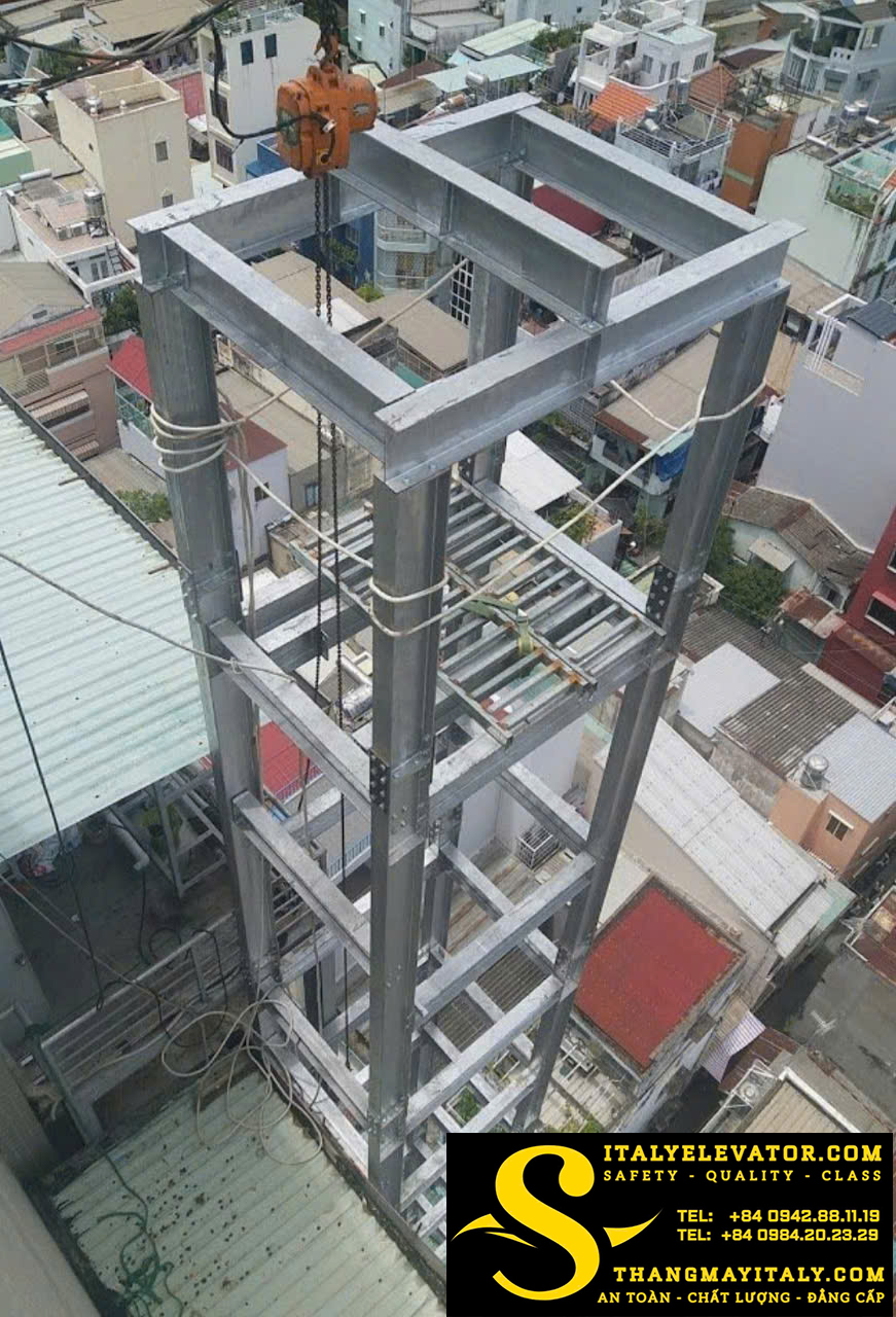 KHUNG THÉP THANG MÁY